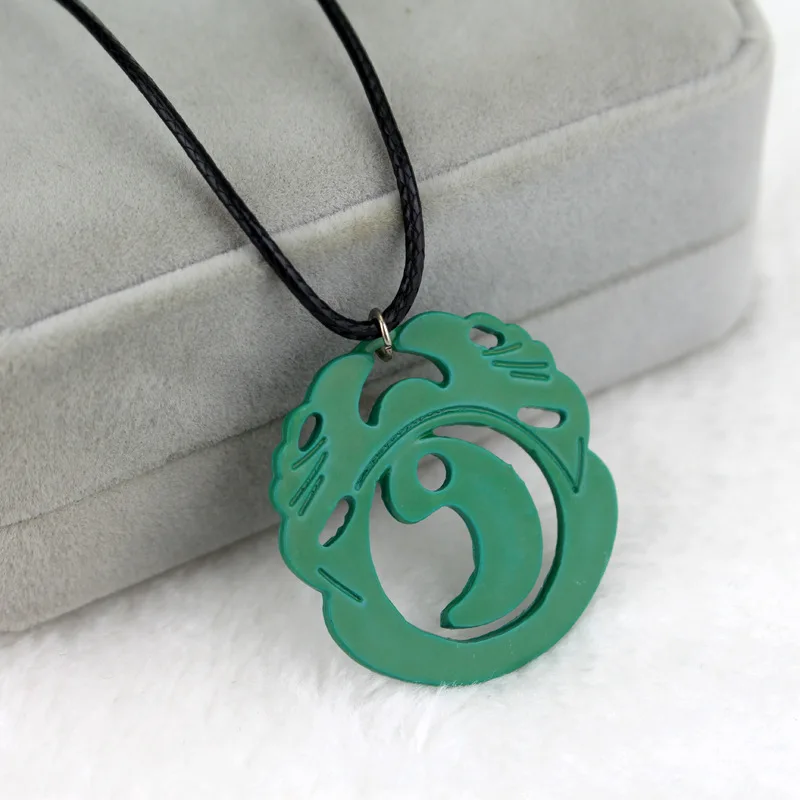 لعبة جديدة تأثيري تومب رايدر لارا كروفت قلادة قلادة للجنسين جوفاء الأخضر قلادة مجوهرات مفتاح سلسلة اكسسوارات المشجعين الهدايا #5