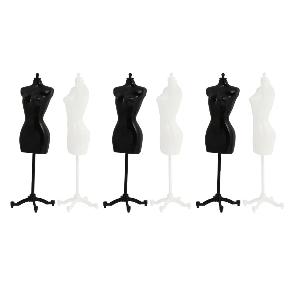 6 ชิ้นมินิเฟอร์นิเจอร์ Body ชุด Bracket House สนับสนุนเด็ก Mannequin Stand