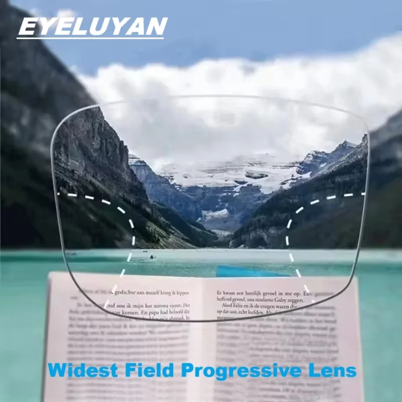 EYELUYAN High-quality Widest Field Progressive Lens Thinner Super Tough Prescription Lenses Free Form Multifocal Aspheric Lens