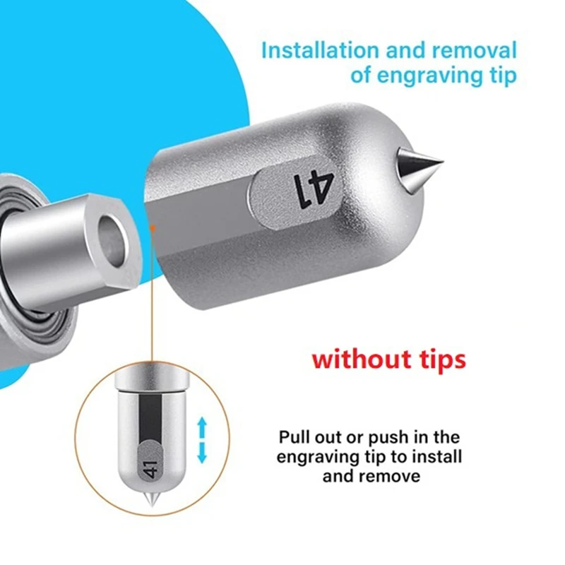 Quick Swap-behuizing voor Cricut (tips niet inbegrepen). Snel wisselen tussen het gebruik van scoren, debossing, graveren en andere gereedschappen