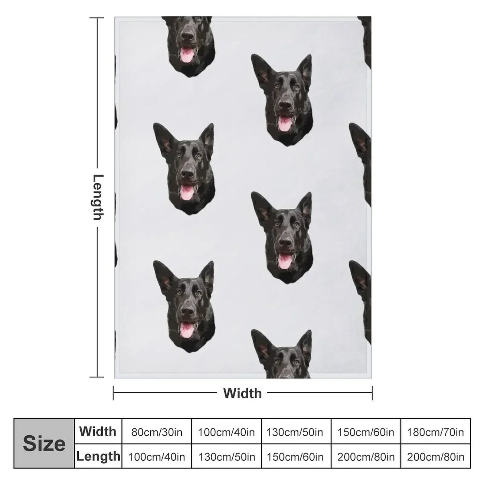 Black German Shepherd Dog - Stunning! Throw Blanket anime Luxury Blankets