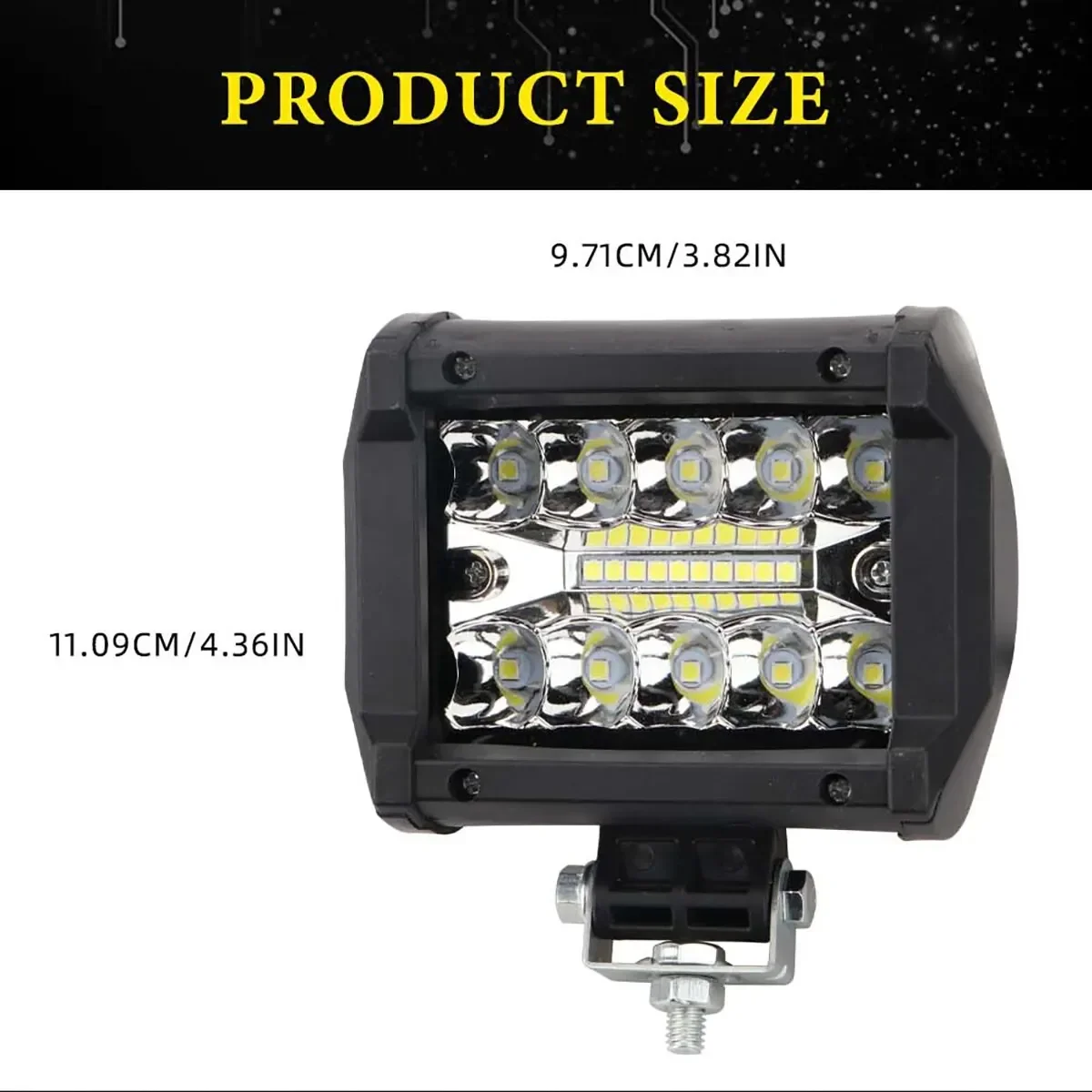 12 فولت عمود إضاءة LED الطرق الوعرة بقعة الفيضانات كومبو مصباح ليد بار/شاحنة سيارة SUV 4WD 4x4 قارب ATV بارا LED المصابيح الأمامية