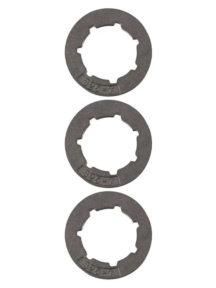 Complete Your For Chainsaw Setup with This Set of Three Chain Sprocket Rims Featuring a Standard Pitch of 0 325