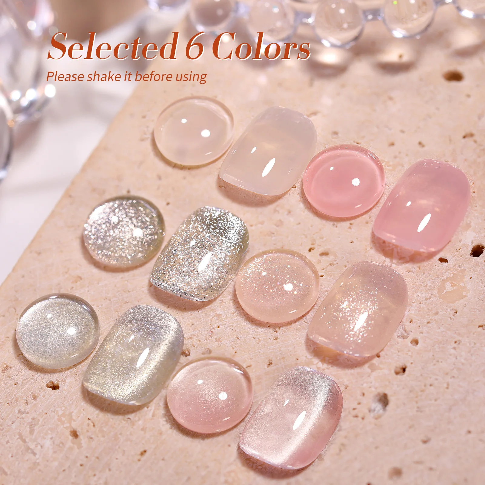 BORN PRETTY 6PCS Set di smalti per gel per unghie Love Letterr Color Soak Off Kit di vernici semipermanenti Nail Art Design fai da te Tutto per manicure