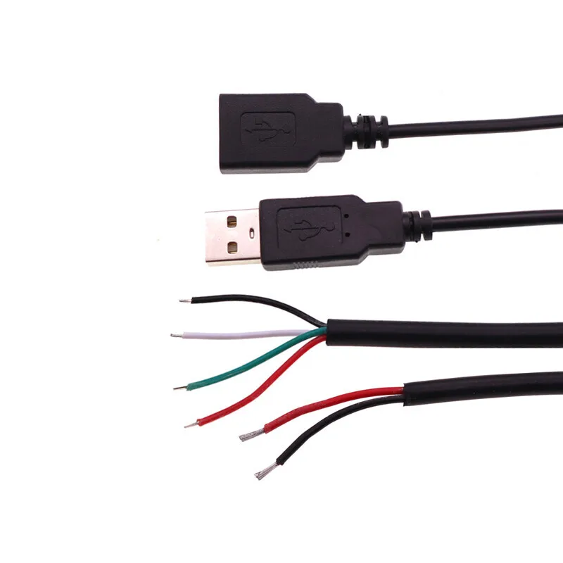 Data Power 2/4-core Male Female Single Head USB With Cable, Fan, Keyboard, LED Board, Light Bar ConneCtion Cable