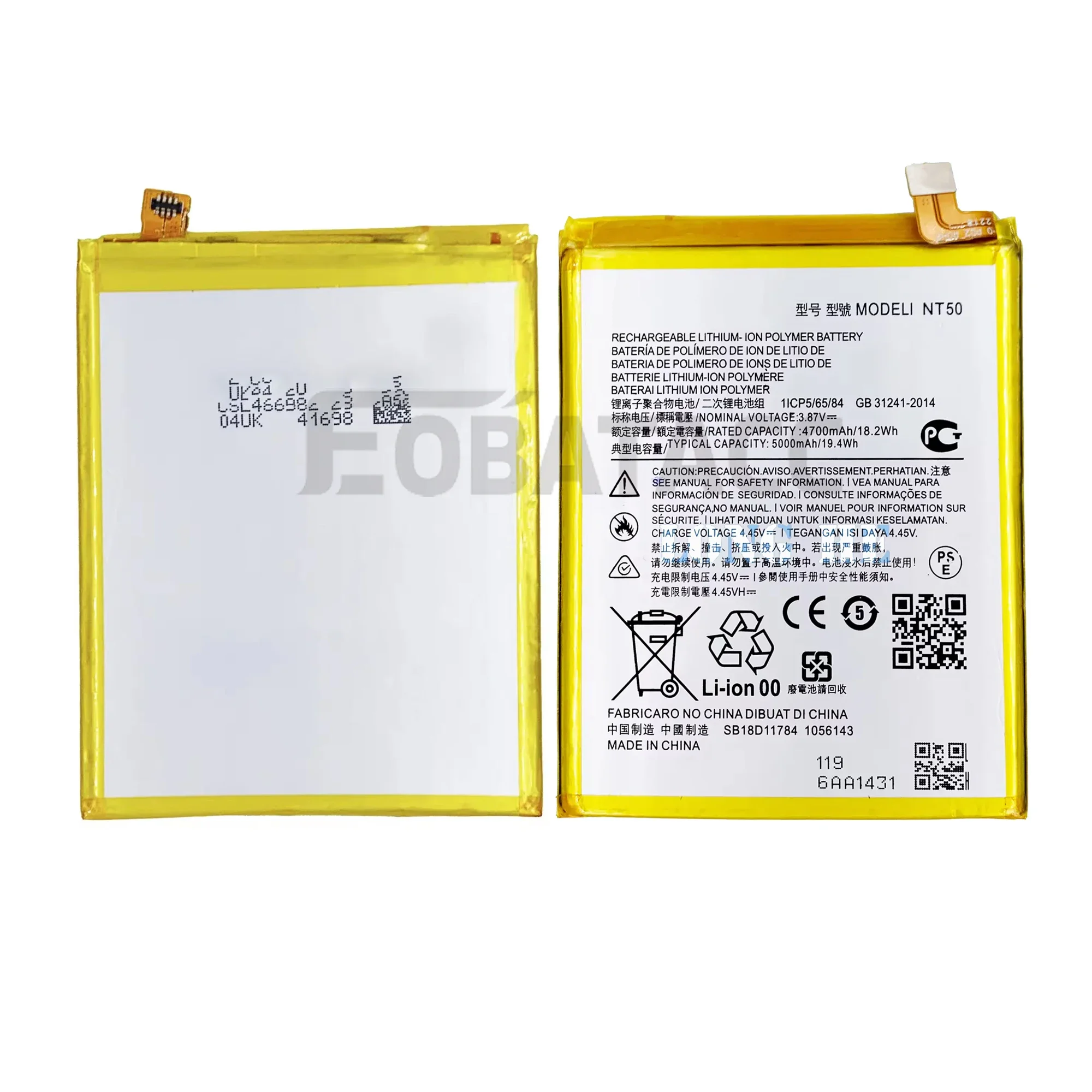 100% New Original Battery NT50 For Motorola  EDGE 20 Fusion/Lite /Edge 20 Lite/ XT2139 Battery + Free Tools