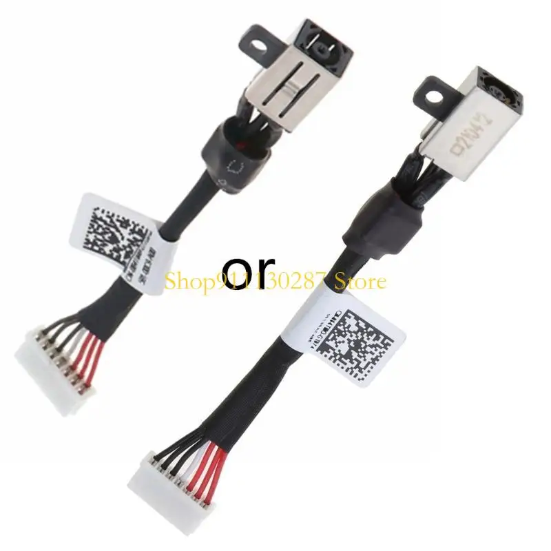 

J1HC Разъем питания для ноутбука постоянного тока с проводом-кабелем для замены порта зарядки для ноутбука XPS 15 9550 9560