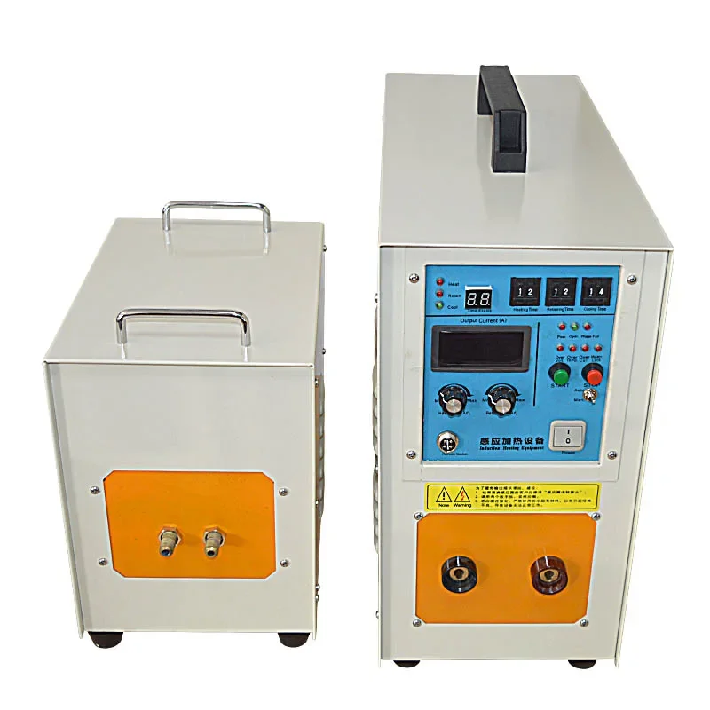 Metal smelting high frequency induction heating machine 15KW quenching / annealing welding metal heat treatment equipment 220V