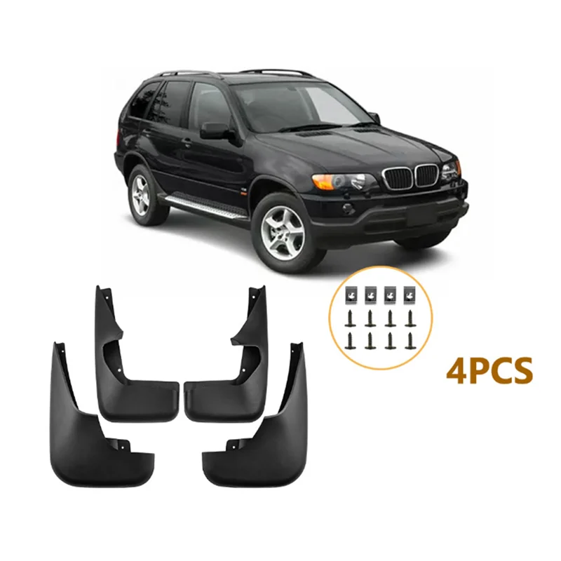 

Car Mud Flaps Fender Mud Guard Flap Splash Flaps Accessories For BMW X5 2002-2007 With Pedal