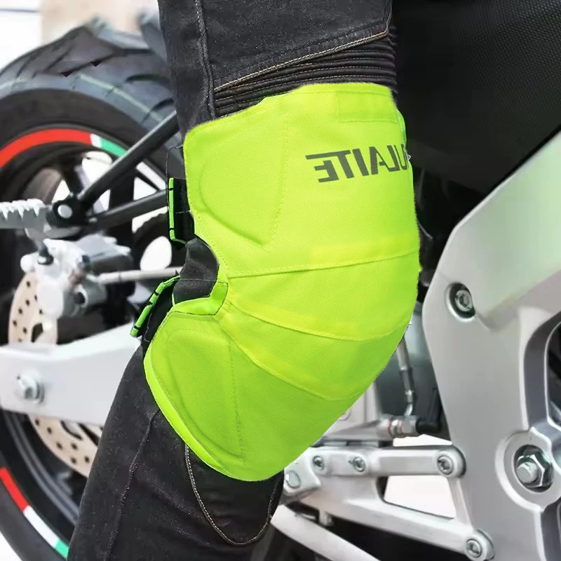 

All-Season Motorcycle Knee Protector Pads for Men & Women Shockproof Off-Road Mountain Bike Riding Leg Guards Adjustable Straps