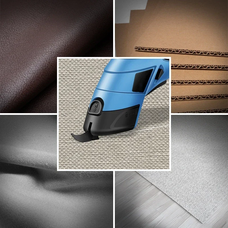 3.6V Electric Scissors Fabric Cutting Machine Leather Tailor Scissors +Tungsten Steel Blades USB Charging Portable Power Tool
