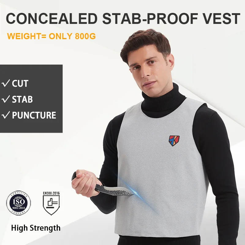 Roupas leves escondidas Stab-Resistant, Segurança do corpo, Tático de proteção, Stab Proof, Body Armour, Homens e mulheres