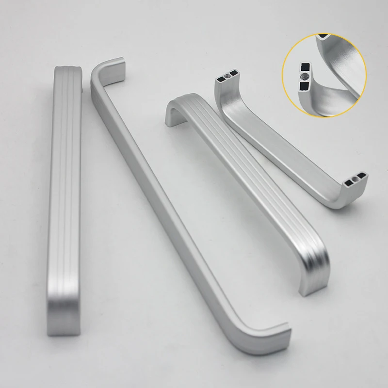 2PCS 96-224mm Aluminum Alloy Hollow Cabinet Handle Wardrobe Door Handle Drawer Knobs Cupboard Pulls Furniture Handle Hardware