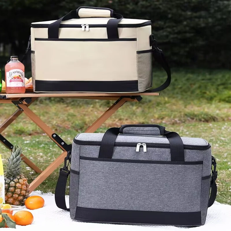 

26L Large Capacity Camping Outdoor Equipment Storage Bag Thermal Insulation Folding Storage Box Handbag Picnic Equipment Tool