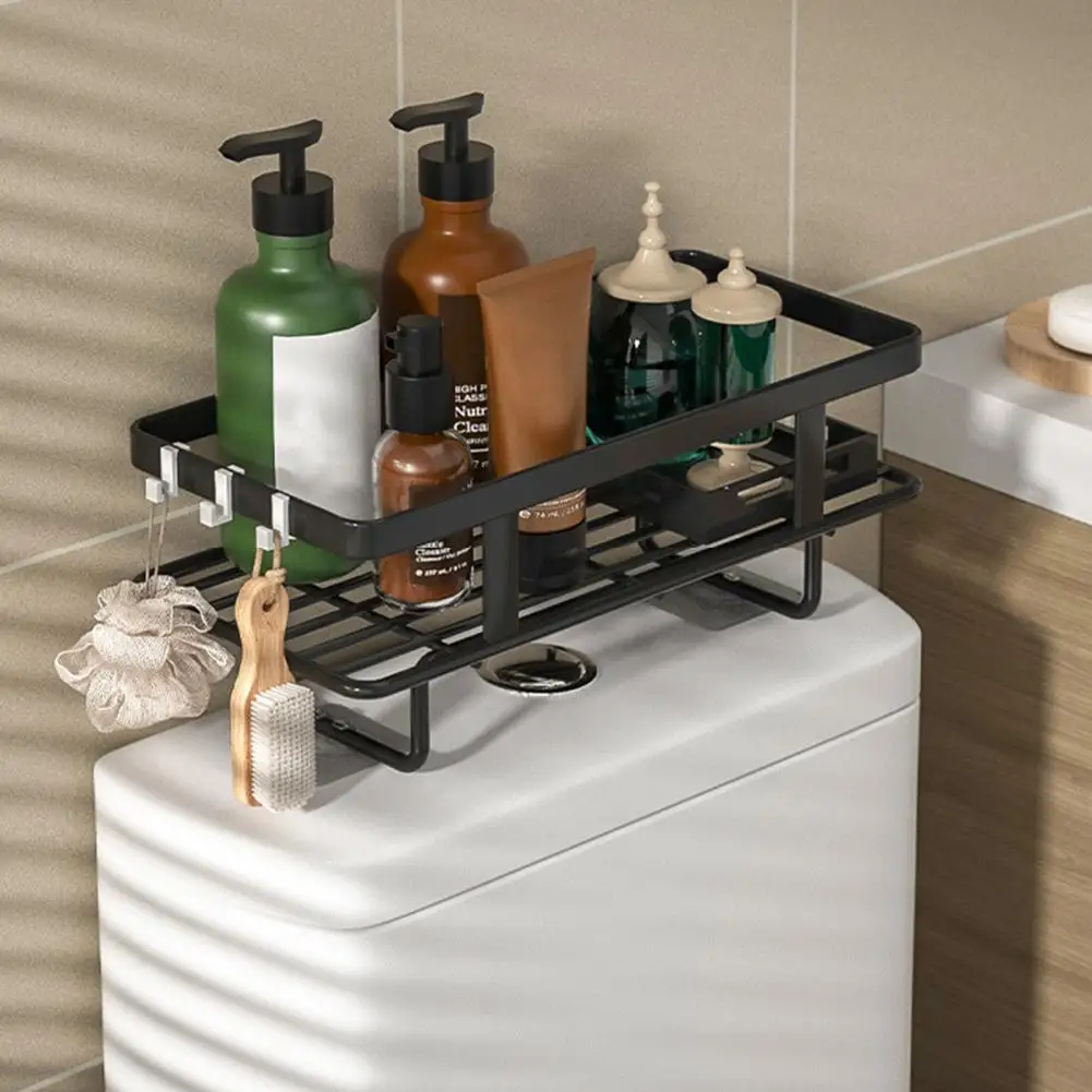 Above Toilet Storage Rack Wall-mounted Storage Rack Over-the-toilet Storage Rack with Drainage Punch-free Kitchen Stand