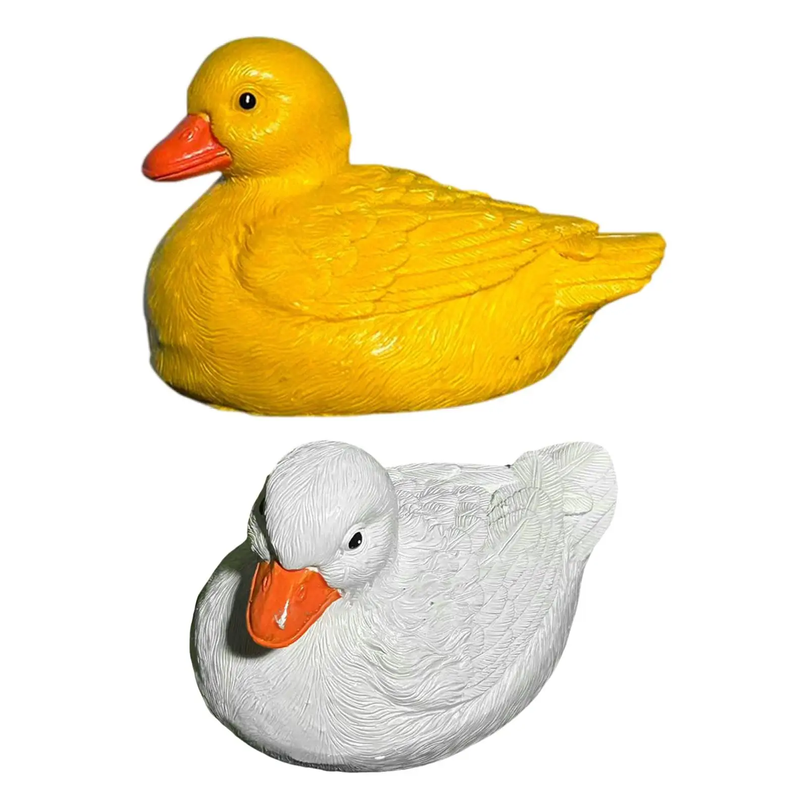 

Realistic Duck Statue Resin Garden Pond Ornament Floating Animal Sculpture for Outdoor Water Decoration