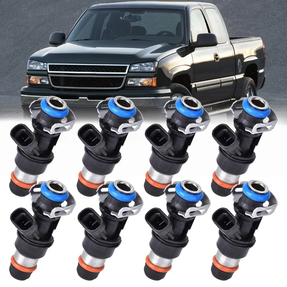 

8 шт. 25317628 топливные форсунки для Chevy Silverado GMC 4,8L 5,3L 6.0L 1999-2007 25320287 17113698 25323974 25343789