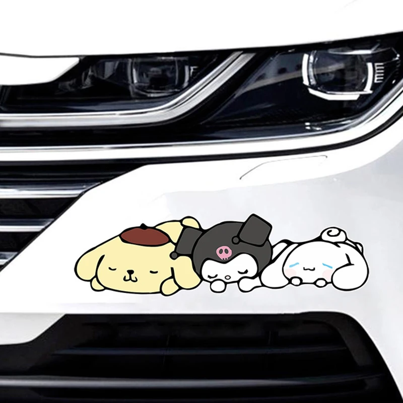 Sanrio Hello Kitty Car Sticker Car Handle Protective Film 3D Cute Car Door Stickers Waterproof Vinyl Decal Car Accessories Decor