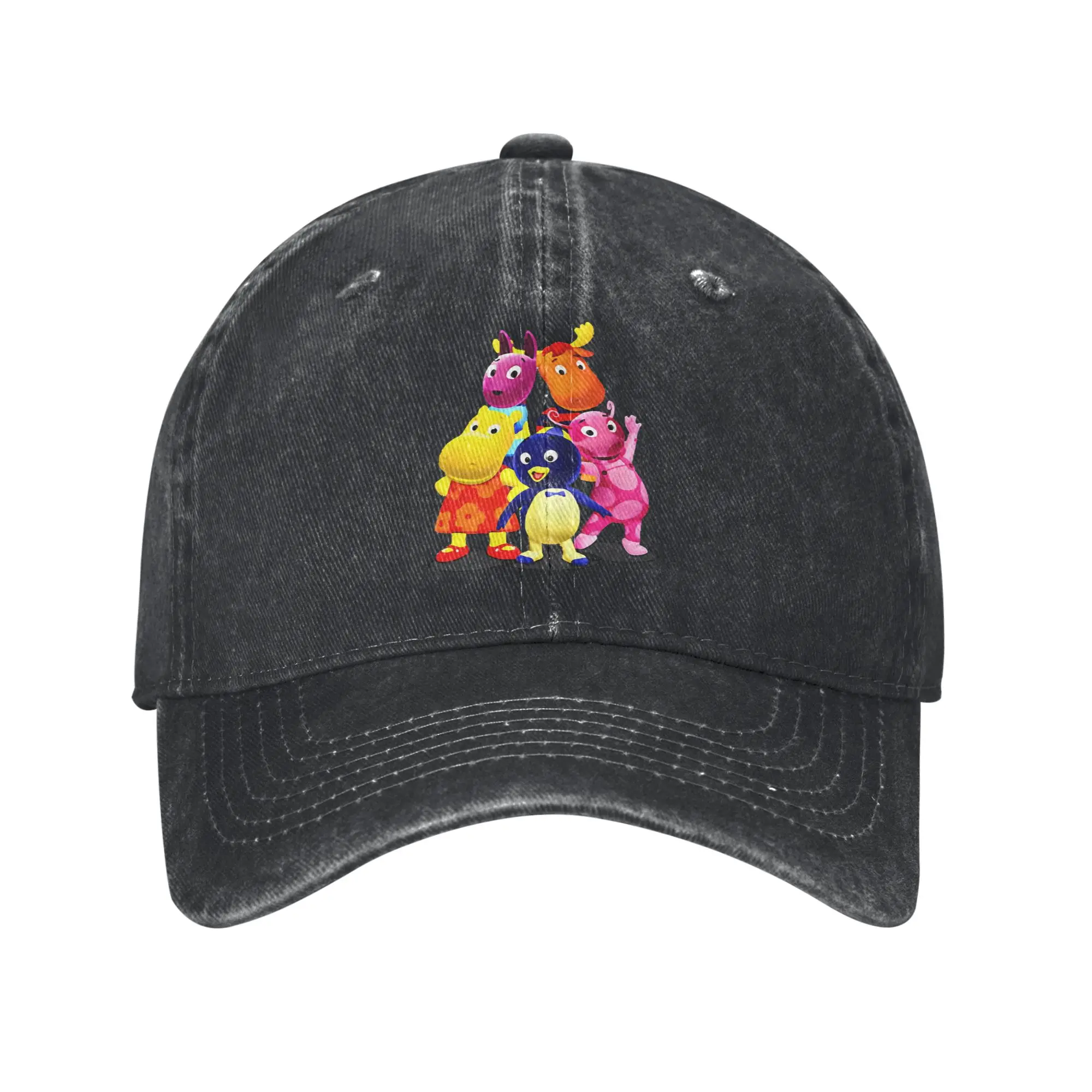 Men Women Pablo Backyardigans Print Hat Casual Distressed Cotton  Baseball Cap Adjustable