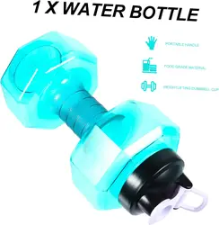 2200/2600mL palestra di grande capacità in esecuzione Fitness Bodybuilding esercizio campeggio all'aperto ciclismo plastica tazza d'acqua manubri