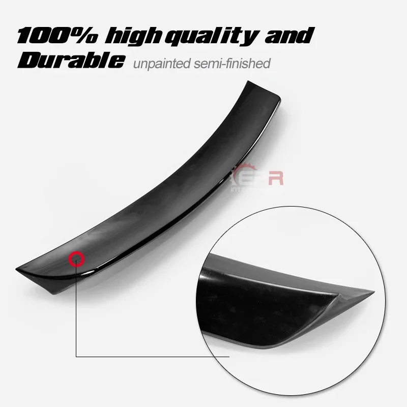 EPA Style FRP Fiber Glass Rear Spoiler Fiberglass Trunk Wing Lip Tuning Splitter Drift Bootlid Kit Trim Fit For Kia Stinger