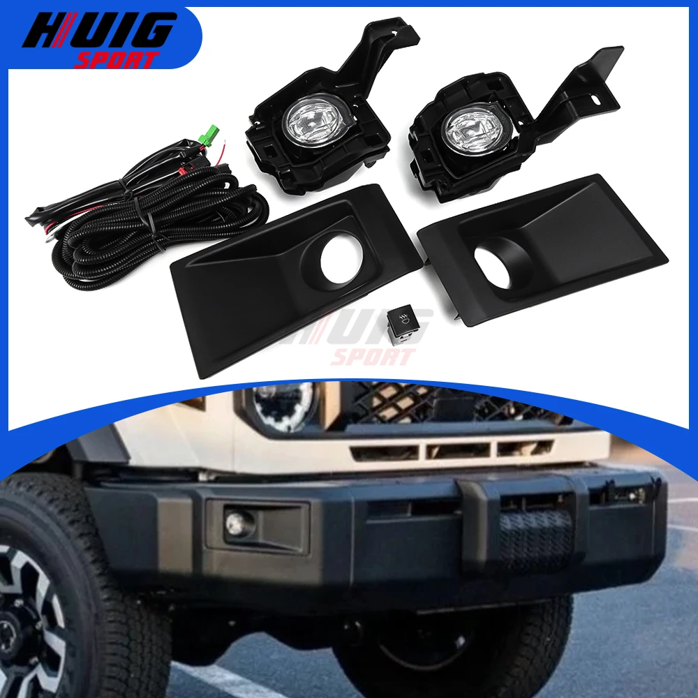 LED Front Fog Light Dynamic Wateproof Turn Sigal Daytime Running Lamp Kit DRL For Toyota Land Cruiser LC76 LC78 LC79 2024 2025