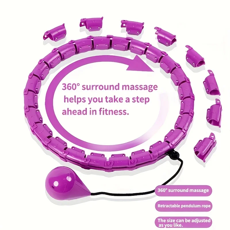 

1pc Large Pilates Circle,Adjustable Size,26 Detachable Sections for Do-It-Yourself Operation,Ideal for Pilates,Home Workouts