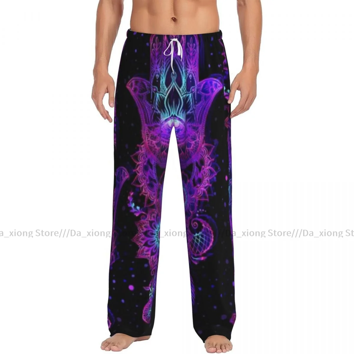 Hamsa Hands Mens Pajamas Pyjamas Pants Lounge Pants Sleep Bottoms