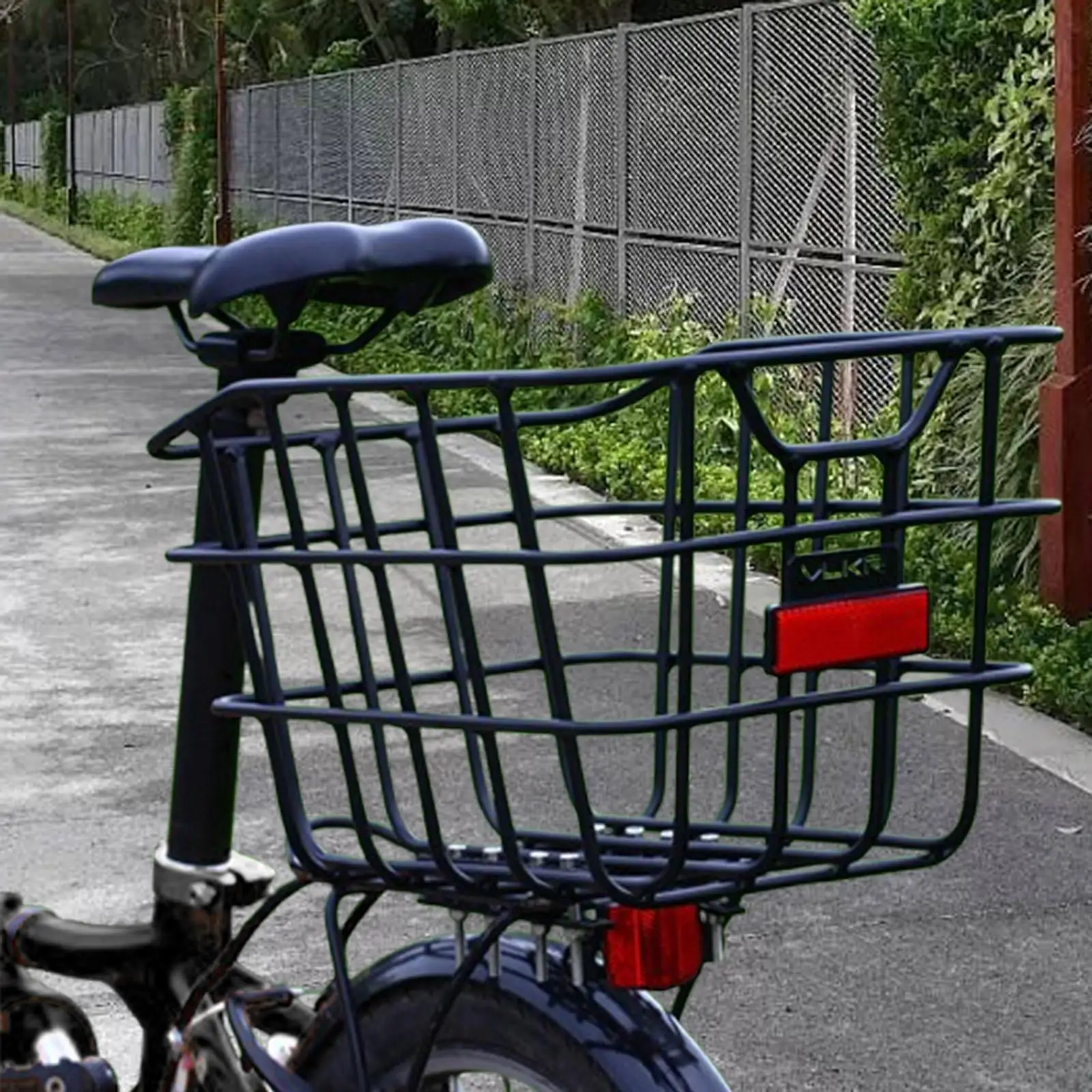 

Rear Bicycle Storage Basket Accessories Convenient Assemble without Lid Bike