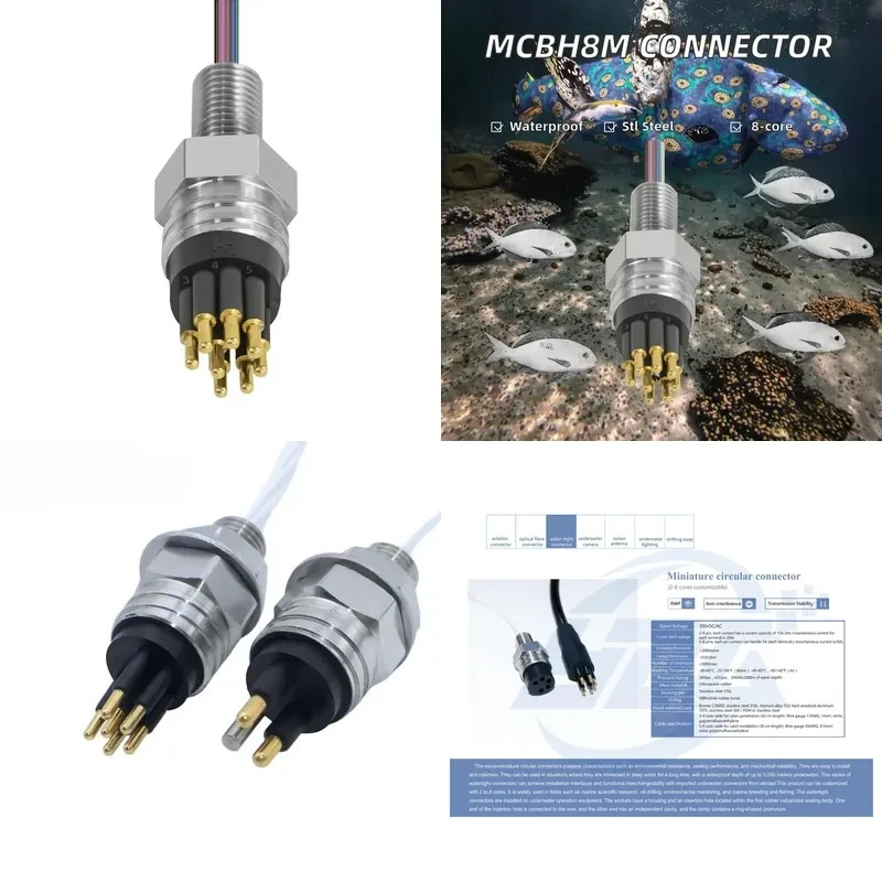 for  Stainless Steel Deep Water Waterproof Pluggable Water Barrier for Submersible Underwater Connectors