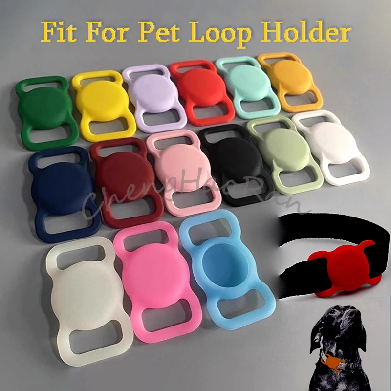 

1PC For Apple Airtag Case Dog Cat Collar GPS Finder Colorful Luminous Protective Silicone Case For Apple Air Tag Tracker Case