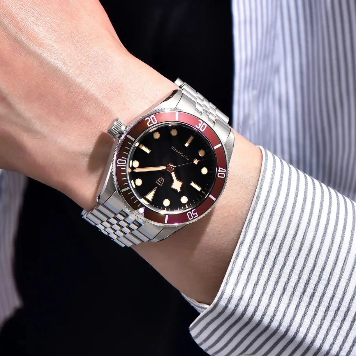 PAGANI DESIGN BB58 2026 New Bracelet Men\'s Luxury Retro Automatic Watches AR Sapphire glass NH35A Mechanical Wrist Watch For Men