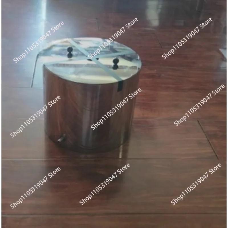 Double-layer stainless steel drum disperser 1.5L circulating material tank 3L 5L10L mixing bucket grinding cooling bucket