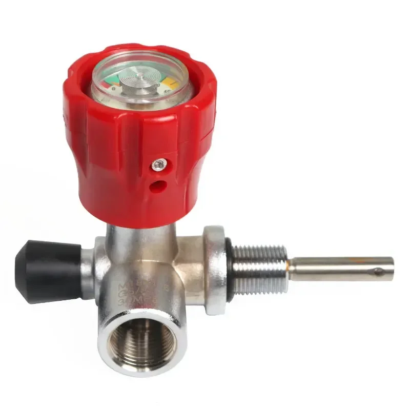 Acecare Carbon Fiber Cylinder Valve Hpa Tank Valve M18*1.5 Filling Air 30Mpa