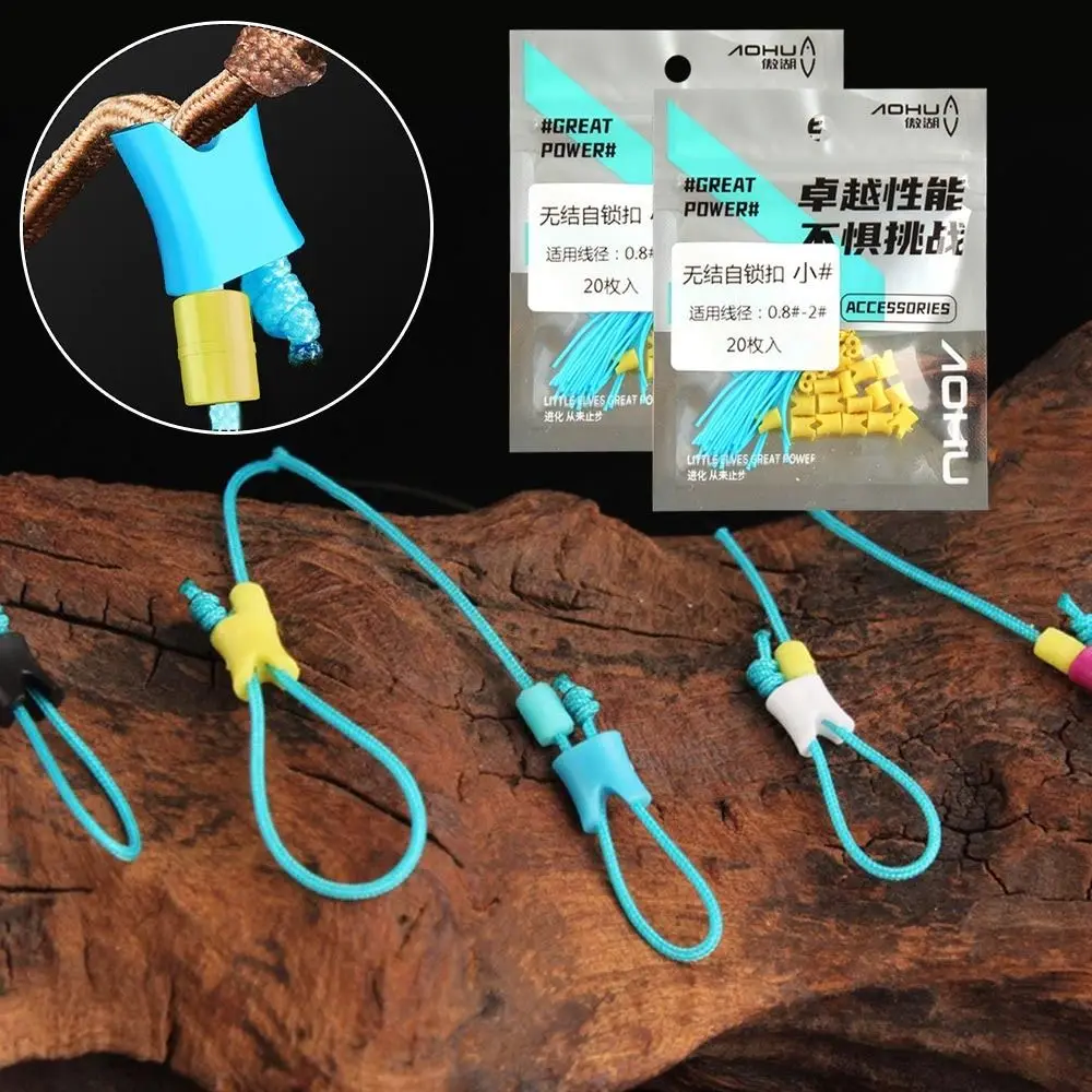 40/100pcs Rod tip Quick Rod Tie Straps button Bungee Leash Fishing Rod Rod tip self-locking buckle Reusable