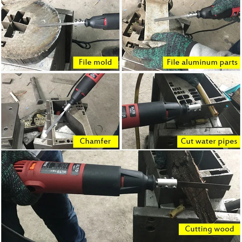 Electric File Reciprocating File Metal Grinding Trimming Tool Grinder Polisher Reciprocating Saw Sanding Cutting Machine 220V
