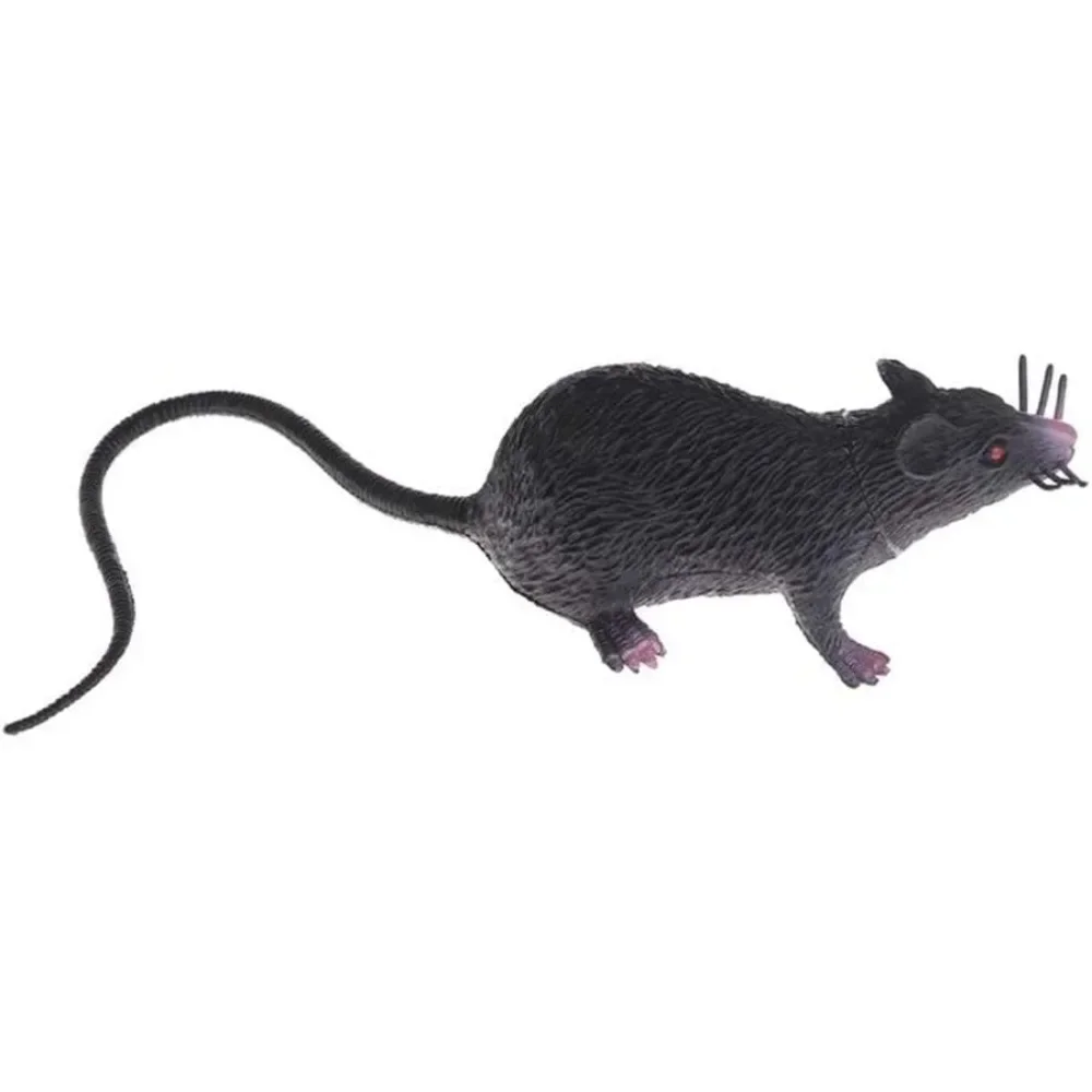 Black Plastic Rat Mouse Model Figures Halloween Tricks Props Black Inexpensive,Party- and Joke Articles,Ornaments