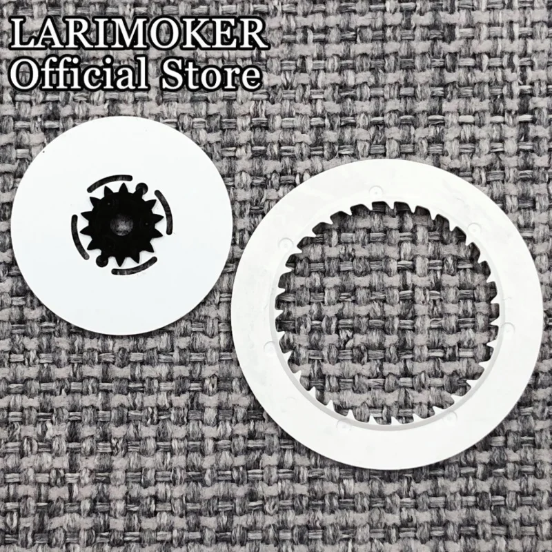 LARIMOKER NH36 Date Week Dual Date Calendar Wheel Black White Blue Green Disc With Luminous Fit NH36 Movement Modified WatchPart