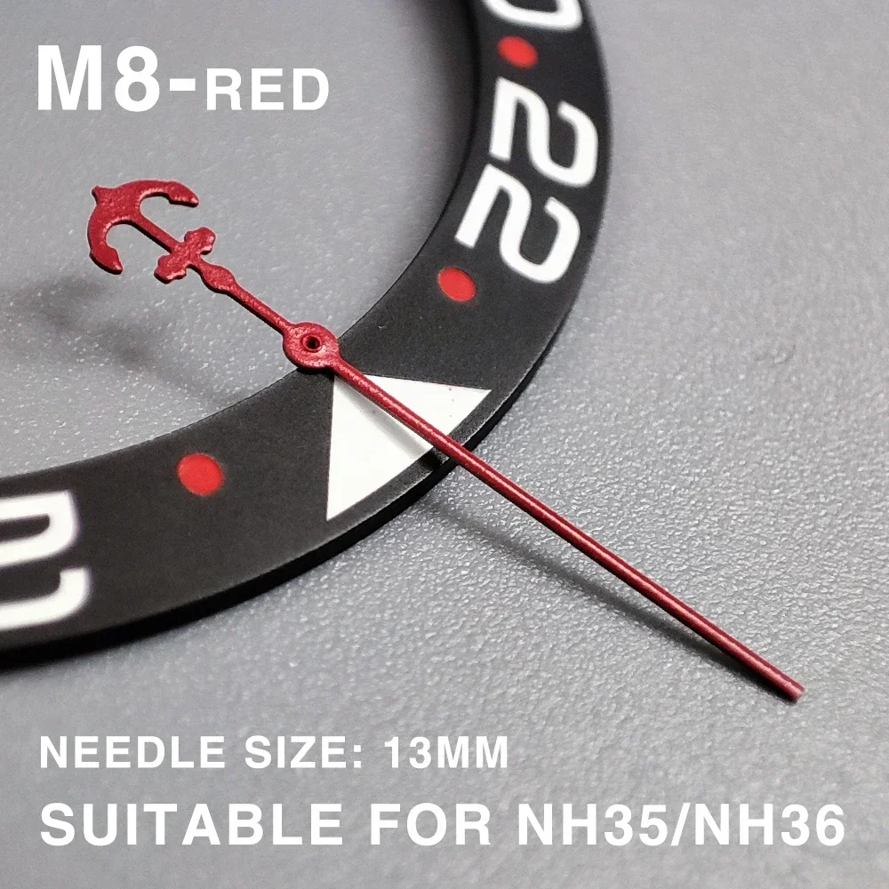 Luxury Rox Modified Accessories Metal Large Second Hand SKXOO7 Pointer Mechanical Abalone Watch Needle NH35 NH36 4R 7S Movement