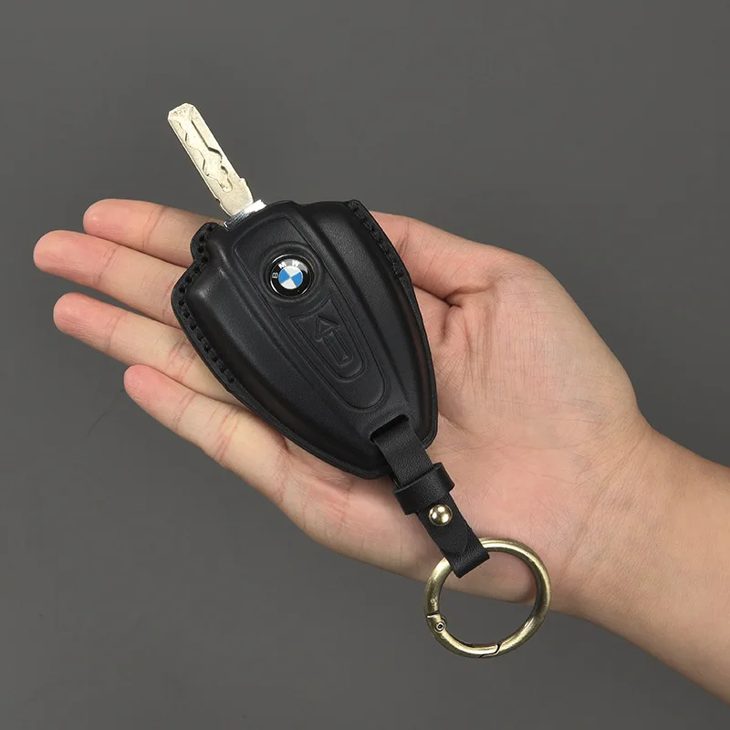 Suitable for handheld computersR18 Vintage Motorcycle Key Case Top-grain cowhide Genuine leather key casebmw r1