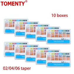10 Boxes Dental Gutta Points taper 04 02 06 Endodontics Absorbent Paper Cone Dental Endodoncia Dentistry Tools Laboratory