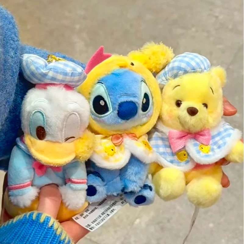

Genuine Disney Friends Wonderful Spring Series Stitch Winnie The Pooh Plush Doll Collectible Toy Birthday Gift Desktop Ornament
