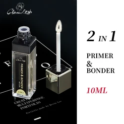 GLAMLASH agente de fijación superbonder para extensiones de pestañas, imprimación para pestañas, pegamento de ayuda adhesivo, 10ml, 2 en 1