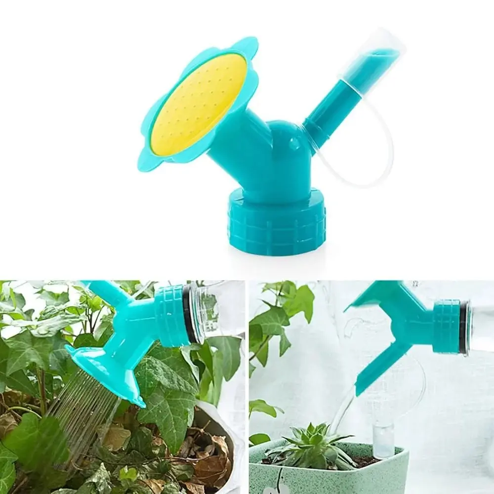 2 In 1 Water Bottles Indoor Plant Bottle Cap Sprinkler, Plastic Dual Head Bottle Watering Spout Bonsai Watering Can Garden Tools