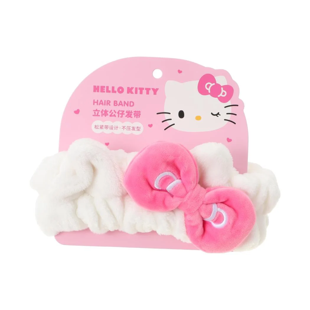 Sanrio Characters 3Dush Figure Hair Band -Cute Cartoon Headband for Girls, Women Hello Kitty