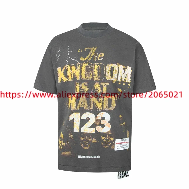 تي شيرت رمادي عتيق للرجال والنساء ، أعلى تي شيرت RRR123 ، أفضل جودة ،