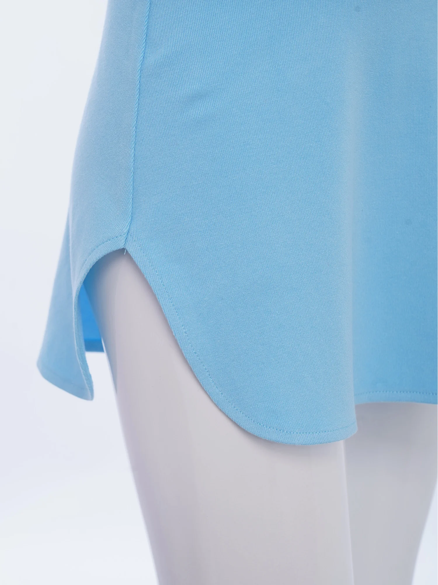 تنورة رقص باليه للأطفال البنات بفتحة جانبية بلون سادة وحزام خصر مطاطي لرقص الباليه الغنائي وتدريبات الإحماء #5