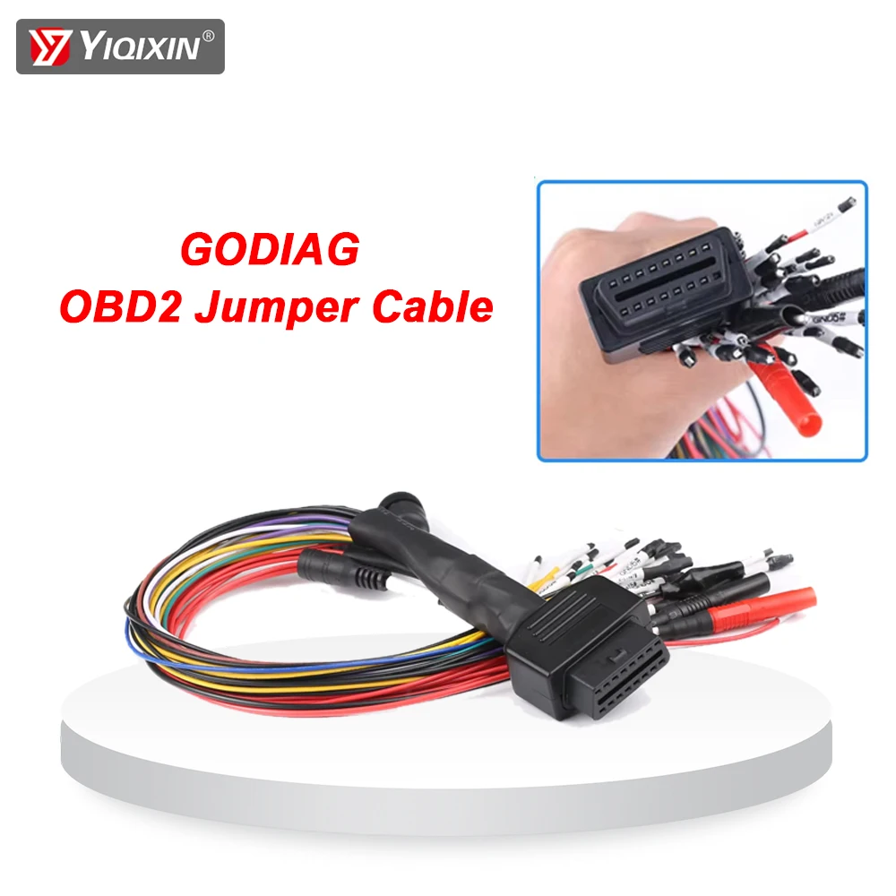 GODIAG GT100 Full Protocol Breakout Tricore Cable DB25 OBD2 Jumper Used To Connect ECU for ECU Programing Car Diagnostic Tool