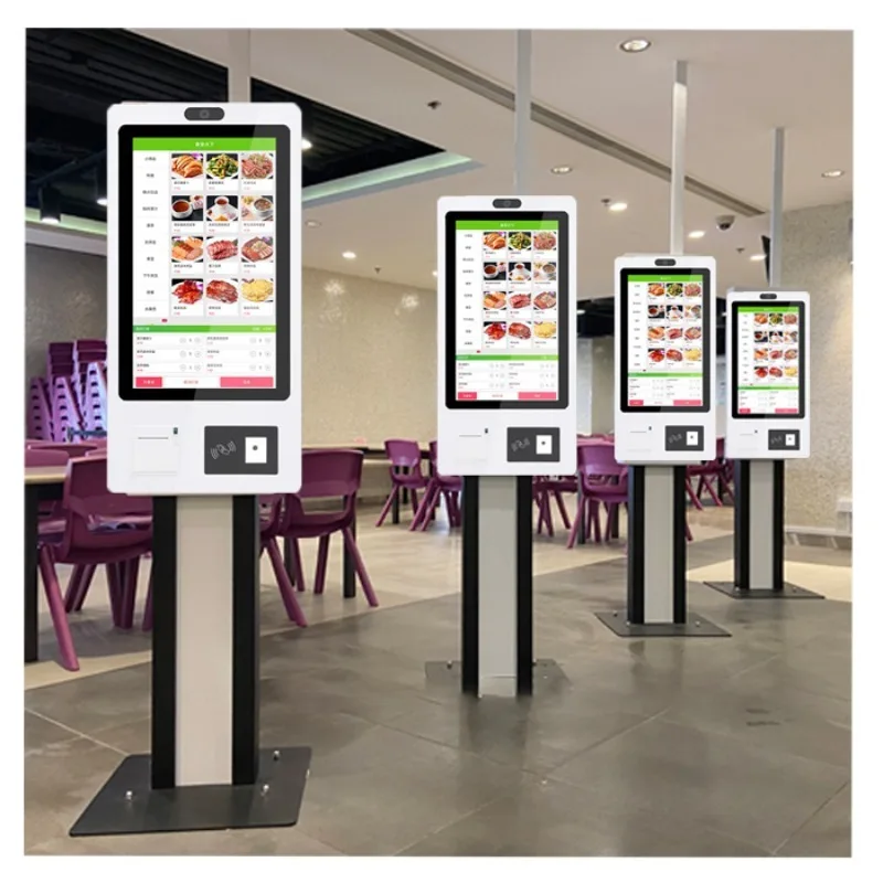 Self Ordering Touch Screen Kiosk Machine Pos Terminal Self Service Kiosk for Restaurant  Payment Kiosks