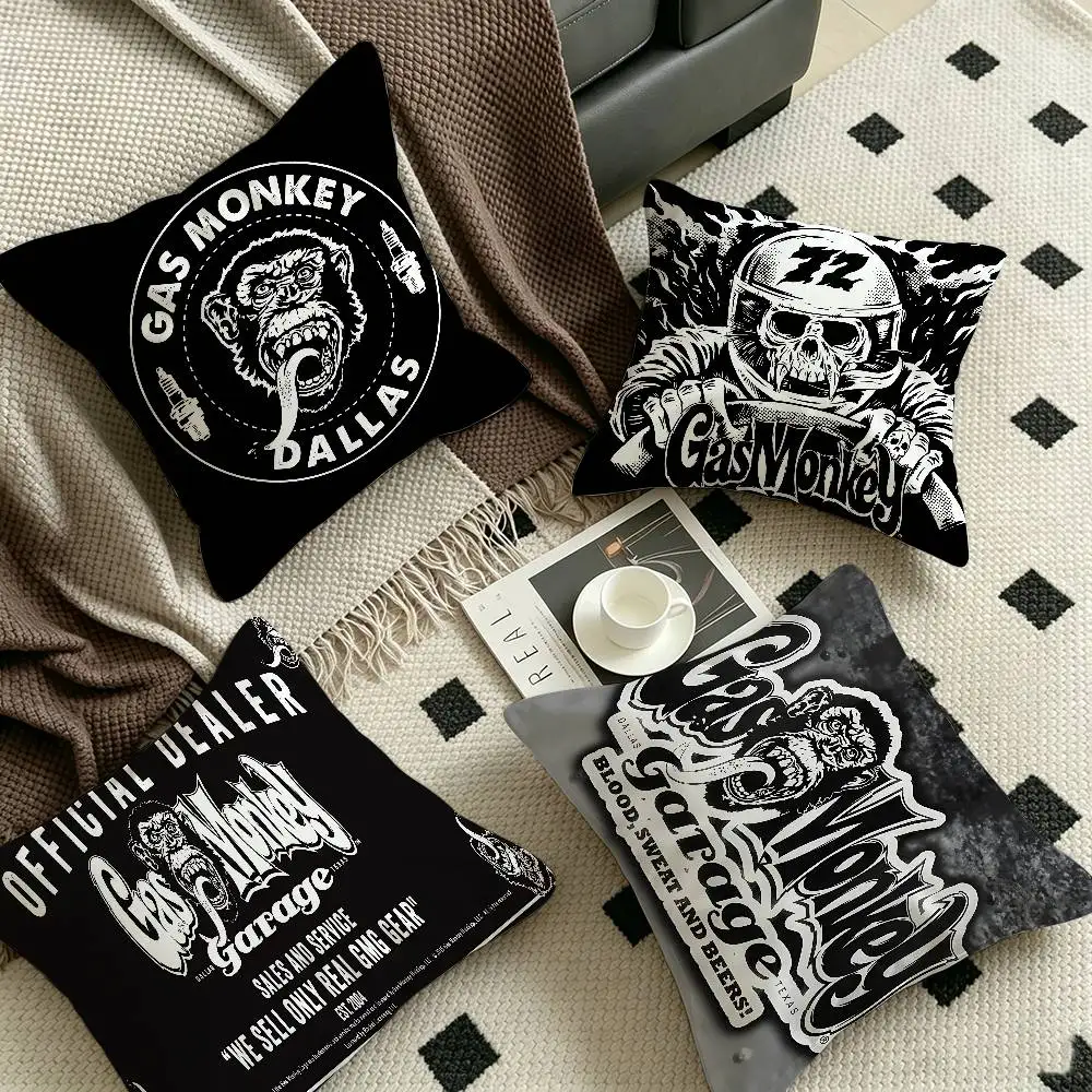 G-Gas-MonkeyS Garage Pillow Cover for Bedroom Room and Living Room Sofa Decorative Cushion Cover